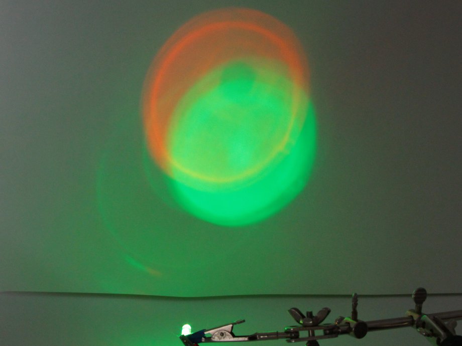 5 mm clear lens RGB LED with slow fading pattern