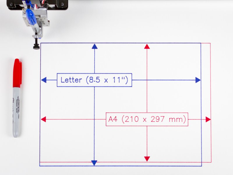 Printable area: 2X US Letter + A4