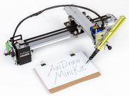 AxiDraw MiniKit, shown with a fountain pen