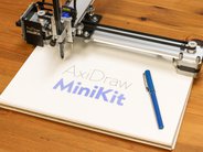 AxiDraw MiniKit, drawing in a notebook